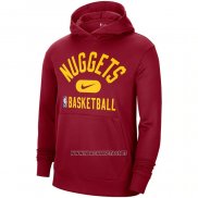 Sudaderas con Capucha Denver Nuggets Performance Practice 2021-2022 Rojo