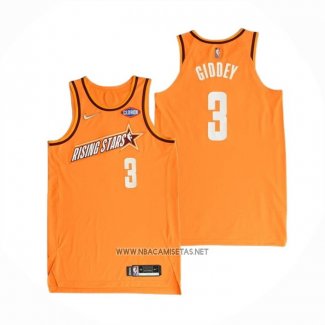 Camiseta 2022 Rising Star Josh Giddey NO 3 Worthy Naranja