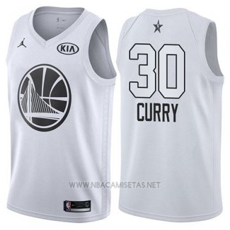 Camiseta All Star 2018 Golden State Warriors Stephen Curry NO 30 Blanco