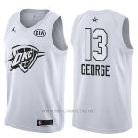 Camiseta All Star 2018 Oklahoma City Thunder Paul George NO 13 Blanco