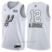 Camiseta All Star 2018 San Antonio Spurs Lamarcus Aldridge NO 12 Blanco