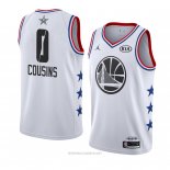 Camiseta All Star 2019 Golden State Warriors Demarcus Cousins NO 0 Blanco