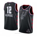 Camiseta All Star 2019 San Antonio Spurs Lamarcus Aldridge NO 12 Negro