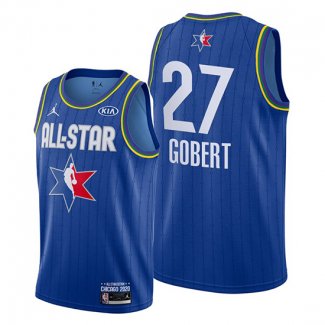 Camiseta All Star 2020 Utah Jazz Rudy Gobert NO 27 Azul