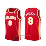 Camiseta Atlanta Hawks Danilo Gallinari NO 8 Icon 2020-21 Rojo