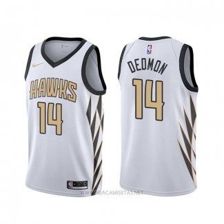 Camiseta Atlanta Hawks Dewayne Dedmon NO 14 Ciudad Blanco