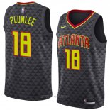 Camiseta Atlanta Hawks Miles Plumlee NO 18 Icon 2018-19 Negro