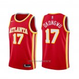 Camiseta Atlanta Hawks Onyeka Okongwu NO 17 Icon 2020-21 Rojo