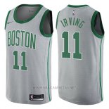 Camiseta Boston Celtics Kyrie Irving NO 11 Ciudad Gris