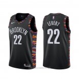 Camiseta Brooklyn Nets Caris Levert NO 22 Ciudad Negro