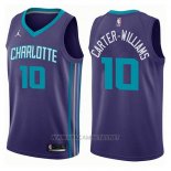 Camiseta Charlotte Hornets Michael Carter-Williams NO 10 Statement 2017-18 Violeta