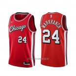 Camiseta Chicago Bulls Lauri Markkanene NO 24 Ciudad 2021-22 Rojo