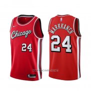 Camiseta Chicago Bulls Lauri Markkanene NO 24 Ciudad 2021-22 Rojo