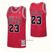 Camiseta Chicago Bulls Michael Jordan NO 23 1997-98 NBA Finals Mitchell & Ness Rojo