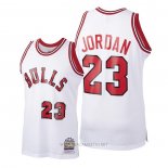 Camiseta Chicago Bulls Michael Jordan NO 23 Hardwood Classics 1984-85 Blanco