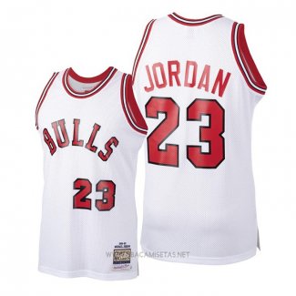 Camiseta Chicago Bulls Michael Jordan NO 23 Hardwood Classics 1984-85 Blanco