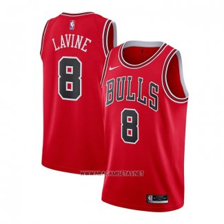 Camiseta Chicago Bulls Zach Lavine NO 8 Icon 2020-21 Rojo