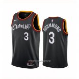Camiseta Cleveland Cavaliers Andre Drummond NO 3 Ciudad 2020-21 Negro