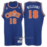 Camiseta Cleveland Cavaliers Mo Williams NO 18 Retro 2008 Azul
