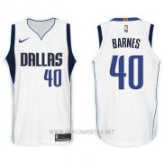 Camiseta Dallas Mavericks Harrison Barnes NO 40 2017-18 Blanco