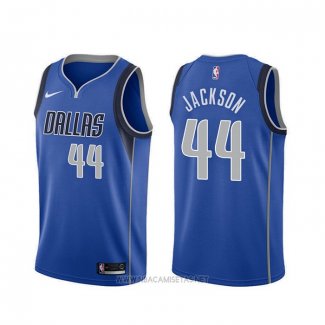 Camiseta Dallas Mavericks Justin Jackson NO 44 Icon Azul