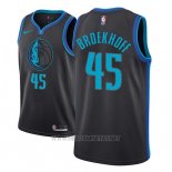 Camiseta Dallas Mavericks Ryan Broekhoff NO 45 Ciudad 2018-19 Azul