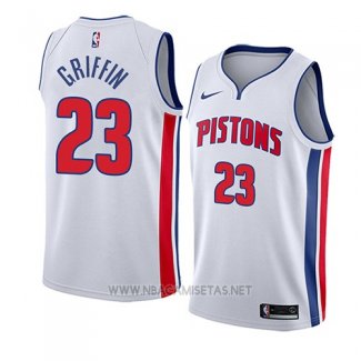 Camiseta Detroit Pistons Blake Griffin NO 23 Association 2018 Blanco