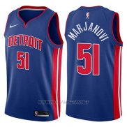 Camiseta Detroit Pistons Boban Marjanovic NO 51 Icon 2017-18 Azul