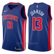 Camiseta Detroit Pistons Brice Johnson NO 13 Icon 2017-18 Azul