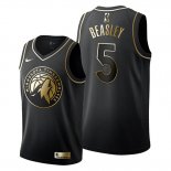 Camiseta Golden Edition Minnesota Timberwolves Malik Beasley NO 5 2019-20 Negro