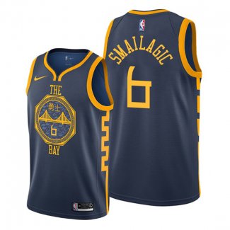 Camiseta Golden State Warriors Alen Smailagic NO 6 Ciudad Azul