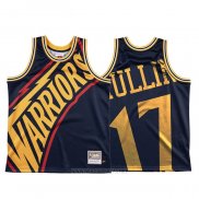 Camiseta Golden State Warriors Chris Mullin NO 17 Mitchell & Ness Big Face Azul