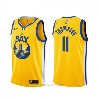 Camiseta Golden State Warriors Klay Thompson NO 11 Statement 2019-20 Oro