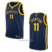 Camiseta Golden State Warriors Klay Thompson NO 11 Statement 2022-23 Negro