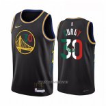 Camiseta Golden State Warriors Stephen Curry NO 30 2022 Slam Dunk Special Mexico Edition Negro