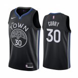 Camiseta Golden State Warriors Stephen Curry NO 30 Ciudad Negro