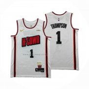 Camiseta Houston Rockets Amen Thompson NO 1 Ciudad 2024-25 Blanco