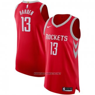 Camiseta Houston Rockets James Harden NO 13 Icon Autentico Rojo