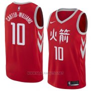 Camiseta Houston Rockets Michael Carter-williams NO 10 Ciudad 2018 Rojo