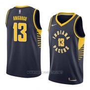 Camiseta Indiana Pacers Ike Anigbogu NO 13 Icon 2018 Azul