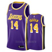 Camiseta Los Angeles Lakers Brandon Ingram NO 14 Statement 2018 Violeta
