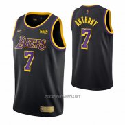 Camiseta Los Angeles Lakers Carmelo Anthony NO 7 Earned Negro