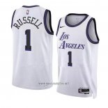 Camiseta Los Angeles Lakers D'Angelo Russell NO 1 Ciudad 2022-23 Blanco
