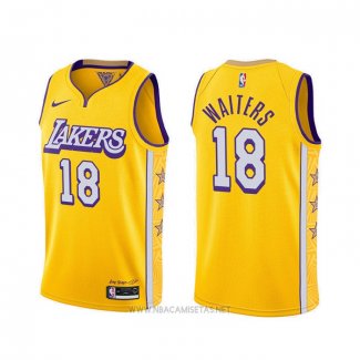 Camiseta Los Angeles Lakers Dion Waiters NO 18 Ciudad Amarillo