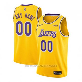 Camiseta Los Angeles Lakers Icon 2018-19x Personalizada Blanco