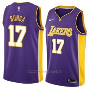 Camiseta Los Angeles Lakers Isaac Bonga NO 17 Statement 2018 Violeta