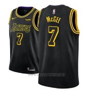 Camiseta Los Angeles Lakers Javale Mcgee NO 7 Ciudad 2018 Negro