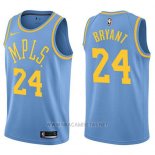 Camiseta Los Angeles Lakers Kobe Bryant NO 24 Classic 17-18 Azul