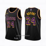 Camiseta Los Angeles Lakers Kobe Bryant NO 24 Earned 2020-21 Negro