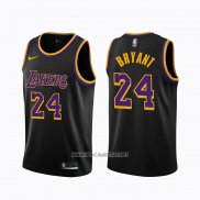 Camiseta Los Angeles Lakers Kobe Bryant NO 24 Earned 2020-21 Negro